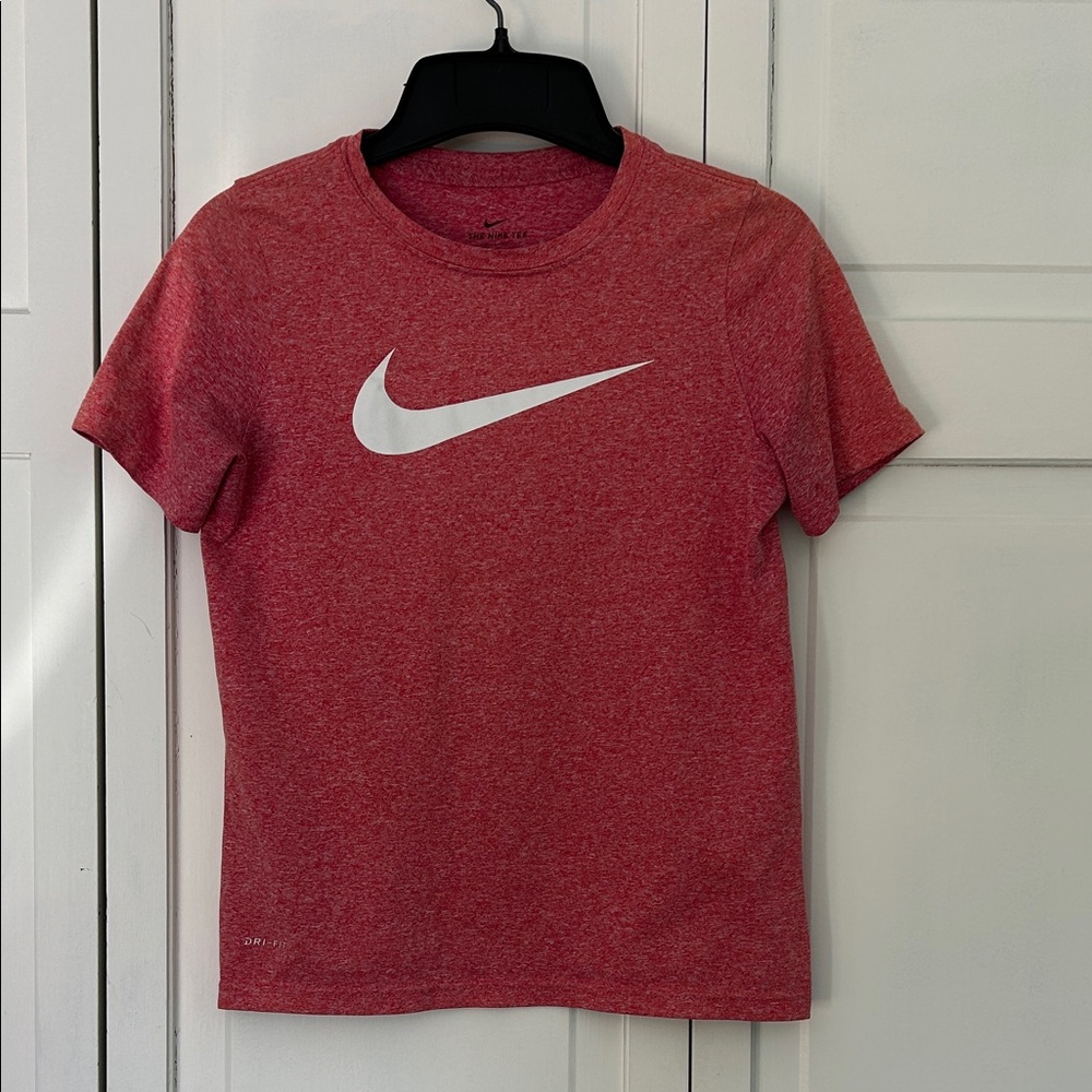 Nike Kids Medium Red Dri-Fit Short Sleeve Tee